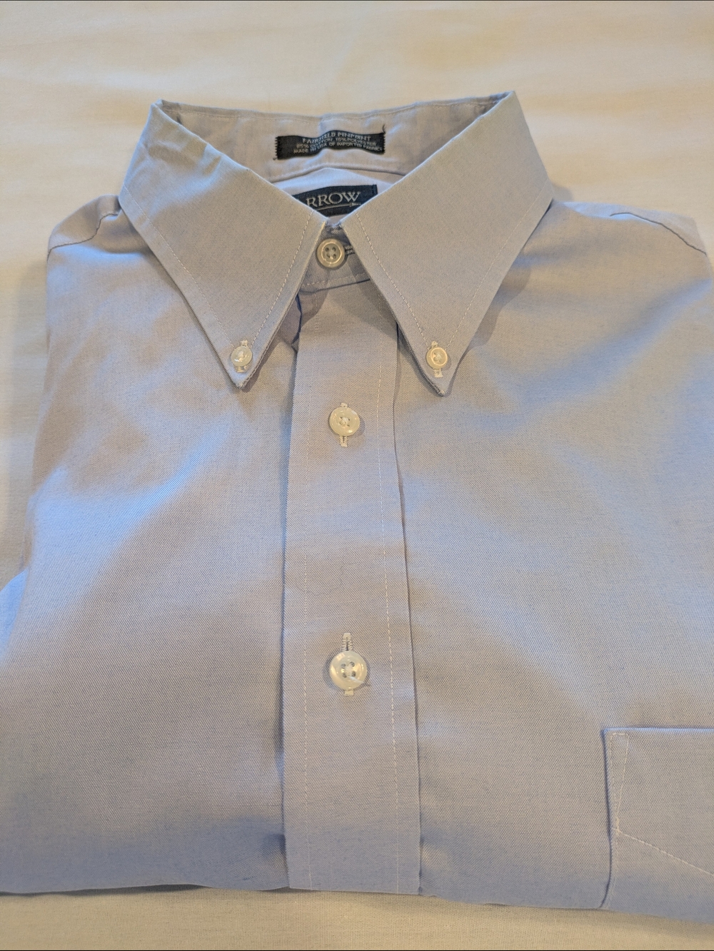 Arrow Men’s Light Blue Button-Down Long Sleeve Dress Shirt
